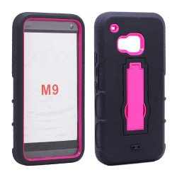 HTC One M9 Armor Hybrid Stand Case (Hot Pink) HTC One M9 Armor Hybrid Stand Case (Hot Pink)